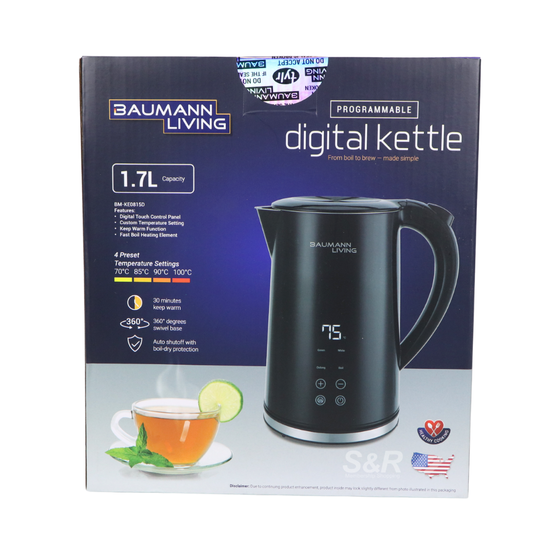 Baumann Living 1.7L Digital Kettle BM-KE0815D